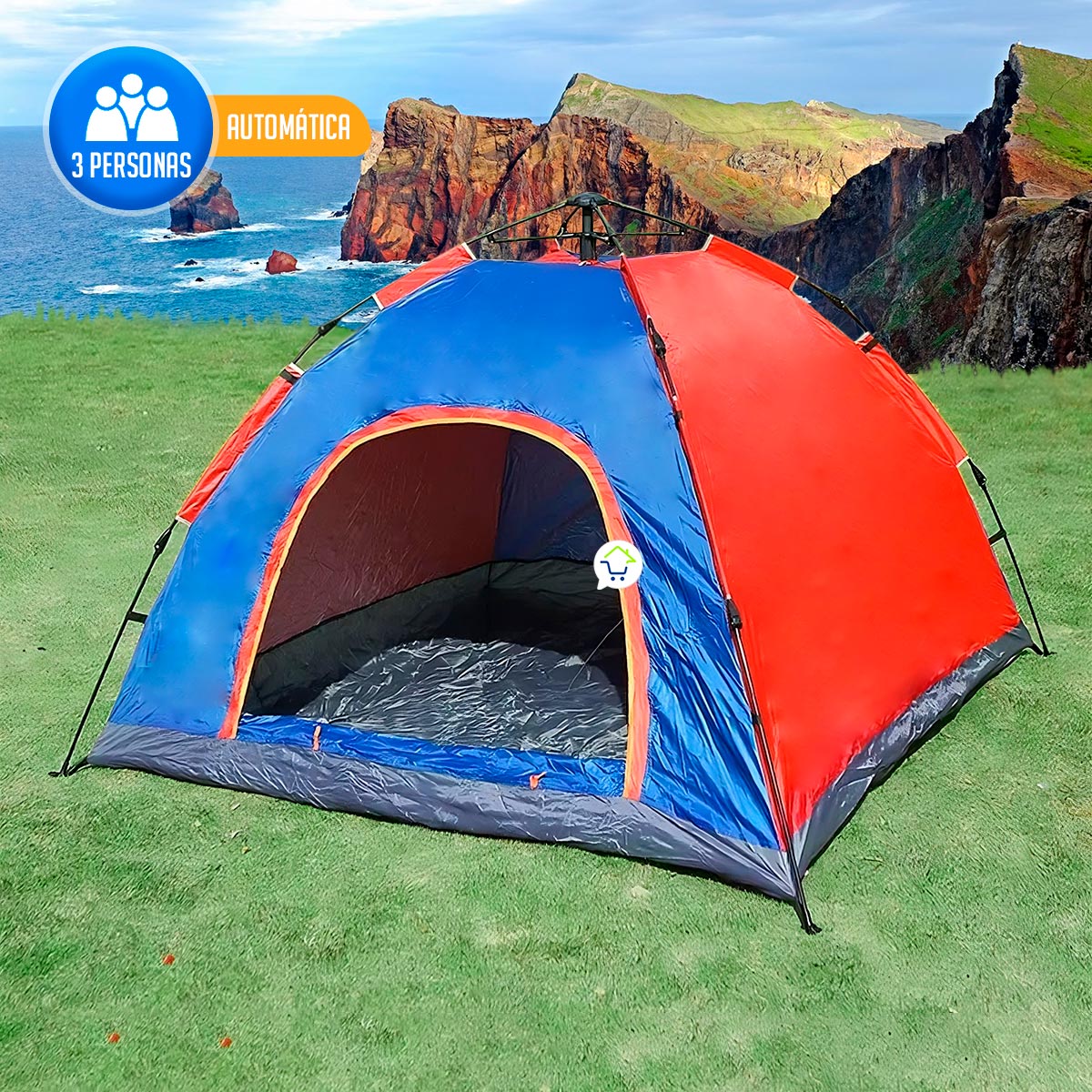 Miniatura 7 de Carpa Camping 3 Persona Automatica 2X15M